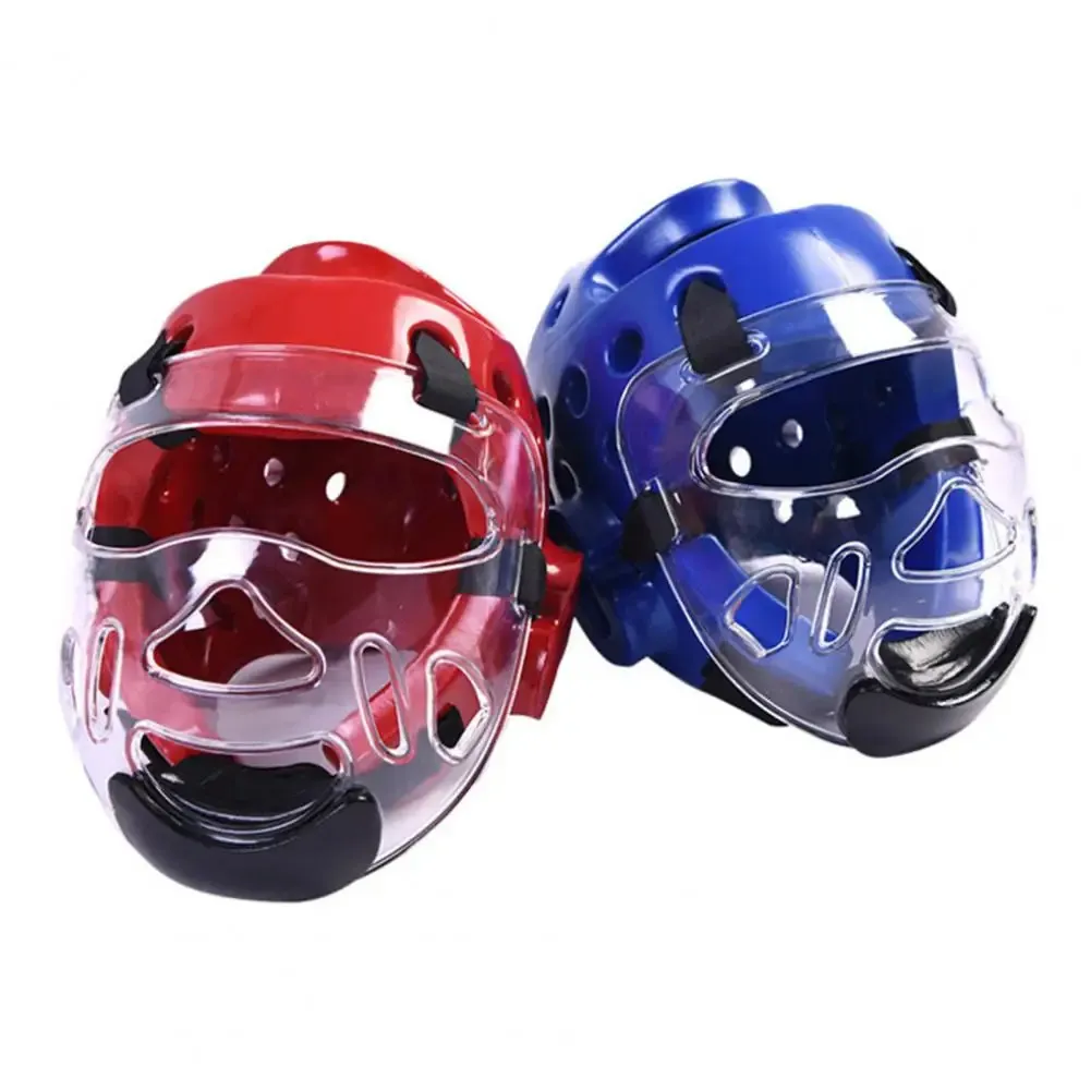 Masque Transparent Jetable Taekwondo Enfants - Protection Léger Résistant Aux Chocs 19x17.5 Cm