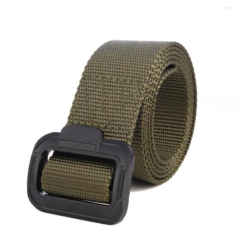 Ceintures Ceinture de taille en nylon tactique extérieure Sangle réglable Boucle d'alpinisme Ceinture