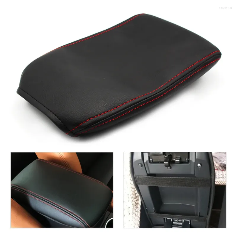 Accessoires intérieurs Style de voiture Couvercle de console centrale en cuir microfibre Garniture de couverture de boîte d'accoudoir pour Audi A4 2009 2010 2011 2012 2013 2014 2024