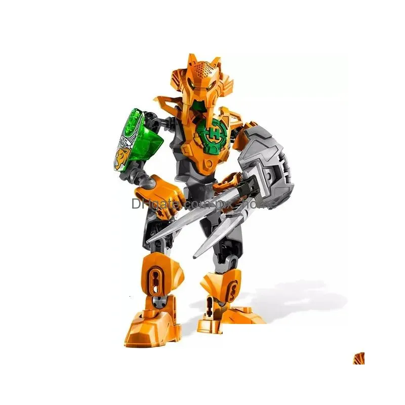 Blocks Star Warrior Żołnierze Bionicle Hero Factory Factge Evo Stringer Robot Figures Budowanie cegieł zabaw dla dzieci