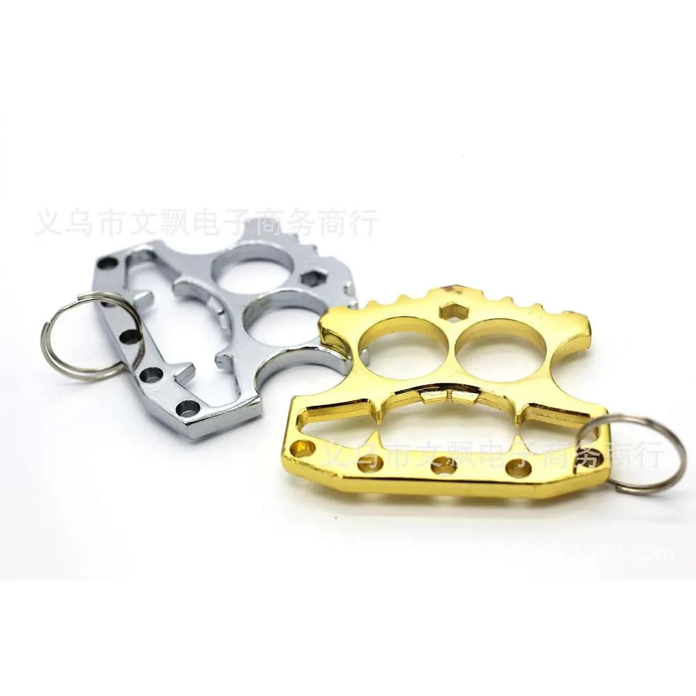 Self Defense Finger Tiger Fist Alloy Double Buckle Emergency Escape Hammer Womens Products Bottle Opener G33A