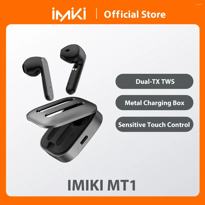 Portable Business Bluetooth Headset Dual Mic ENC Custom Speaker Metal Appearance Patented Type-C Charging