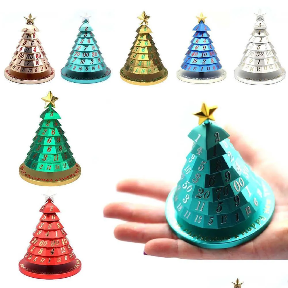 Christmas Decorations Christmas Tree Dice For Desk Decoration Ornament Toys Kids Xmas Gift Creative Table Gaming Home New Year 2022 Dr Dhhzp