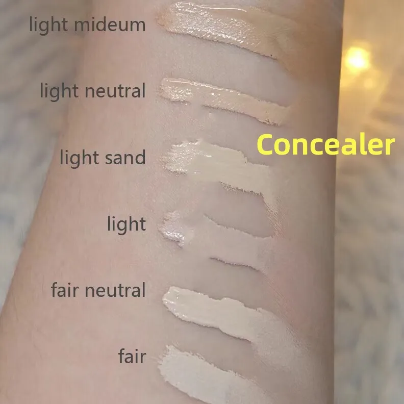 Luxury Foundation Makeup Concealer Cream Concealers 10ml in 5 Shades fond de teint Kit