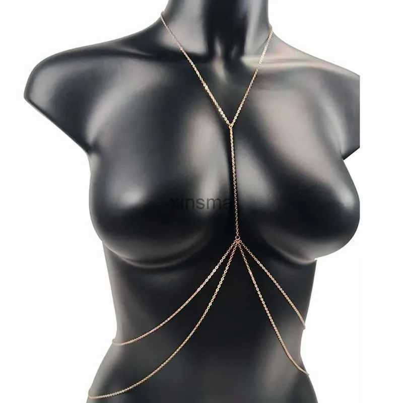 Inne zestawy biżuterii Seksowne BodyChain Beach Bikini 2023 Kobiety Y2K Body Biżuteria Letnia