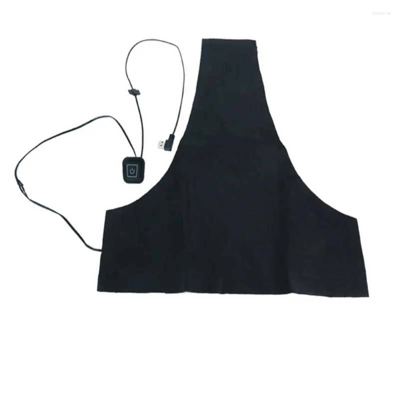 Vestes de ski 40 40 cm gilet chauffant léger USB charge veste électrique tissu noir coussin chauffant