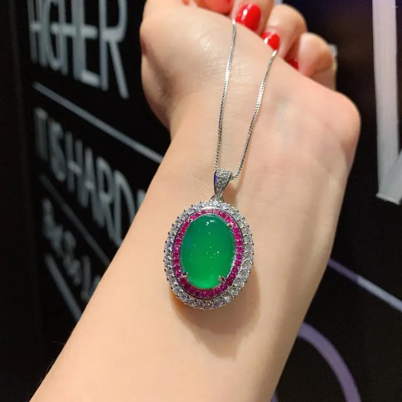 Комплект ожерелья и серег New'wJewelry, сверкающее флуоресцентное кольцо в форме Дэна, нефритовое кольцо с медалью, женский темпераментный кулон, подарок на день рождения