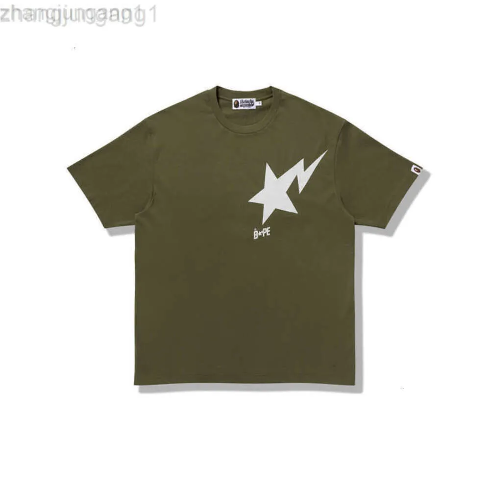 24SS Designer Aape T Shirt Shark Summer New Fashion Brand Letter Print Men's and Women's Short Sleeve T-Shirt