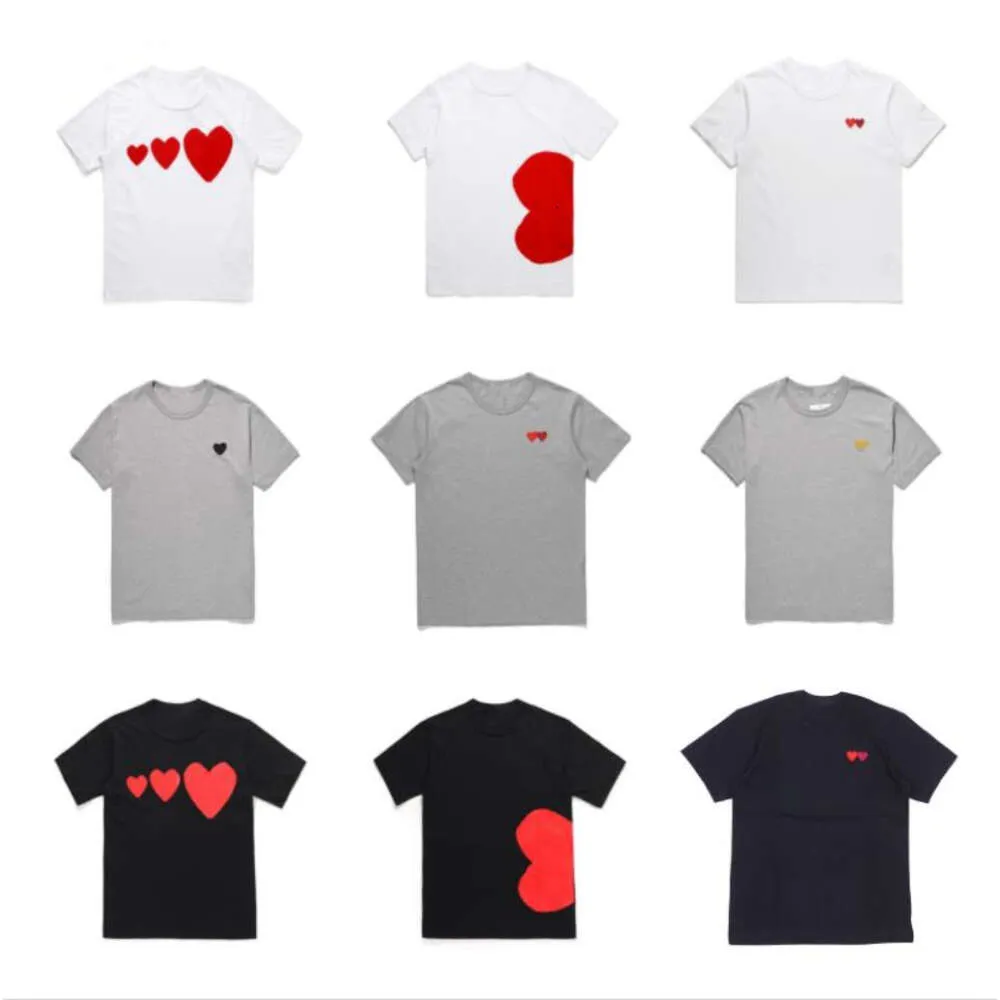 Spela Women T Shirt Designer Tshirts Fashion Embroidery Red Heart Commes Des Mens Shirt Casual Shirts Quanlity Cotton Short Sleeve Summer Loose Tee Cosplaydd