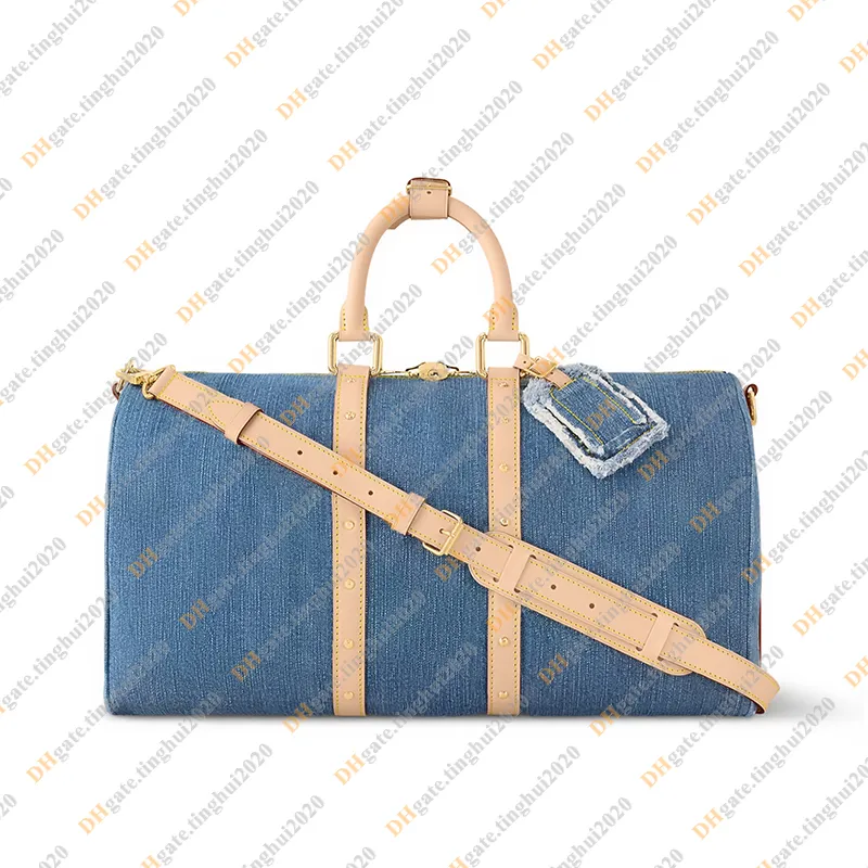DHgate.com:Luxury Designer Denim 45CM Travel Duffel Bag DHgate.com:Luxury Designer Denim 45CM Travel Duffel Bag