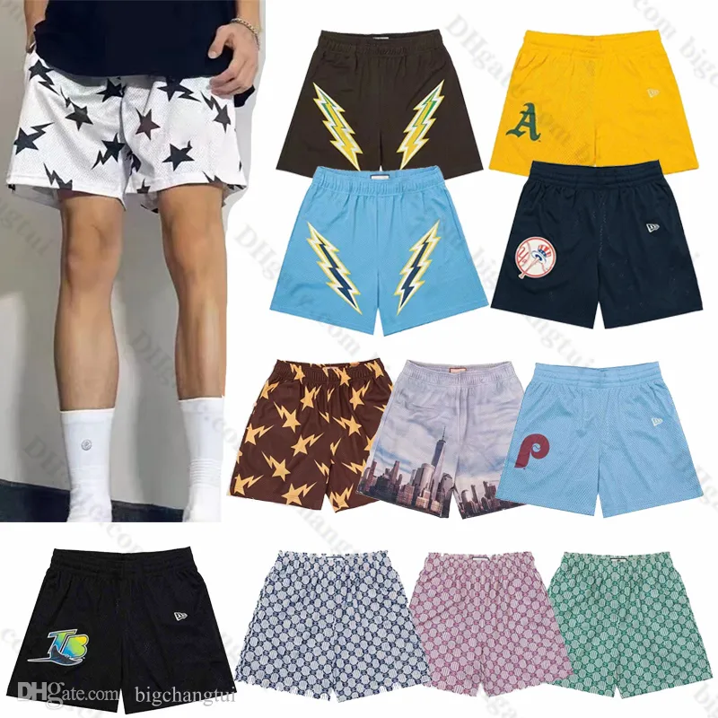 Shorts básicos verão praia homens cidade skyline calças fitness homem casual designer de luxo moda nova marca solta respirável mulheres malha sweatpants ginásio