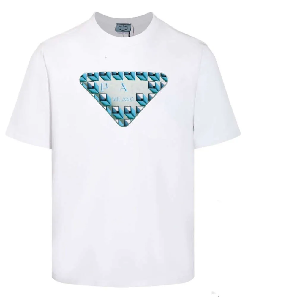 модная мужская футболка дизайнерские футболки мужские женские трендовые треугольные буквы с принтом графическая футболка повседневная свободная верхняя улица с коротким рукавом хлопковая футболка большого размера