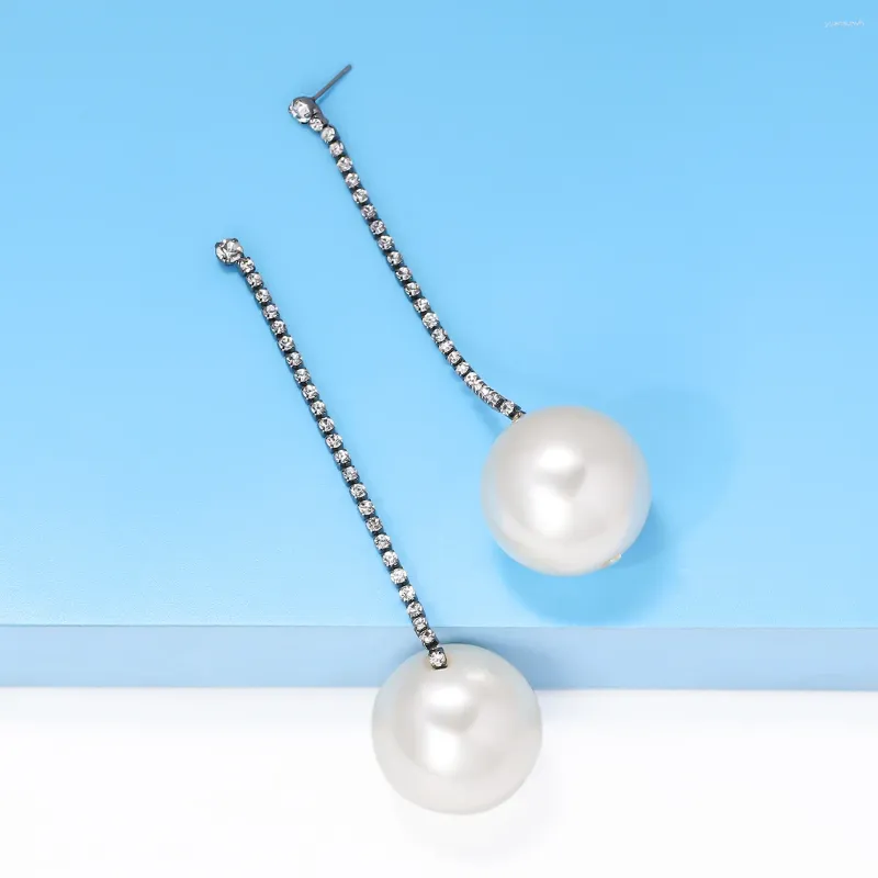 Orecchini Pendenti Lunghi In Argento 925 Con Catenella, Ipoallergenici, Per Donna, Regalo