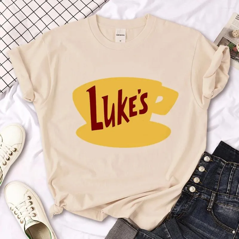 Kvinnors T -skjortor Gilmore Girls Shirt Women Manga Harajuku rolig tshirt tjej anime kläder