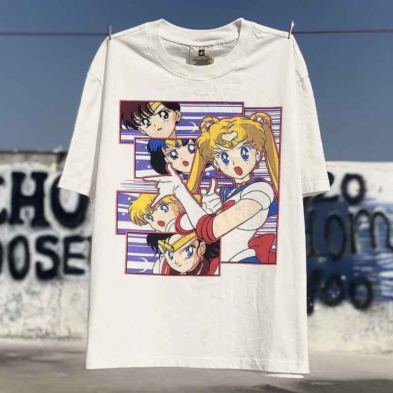 メンズTシャツヴィンテージビボの同じ美しい女の子の戦士ヴィンテージ洗浄されたトレンディブランドVTGアメリカカジュアルTシャツ