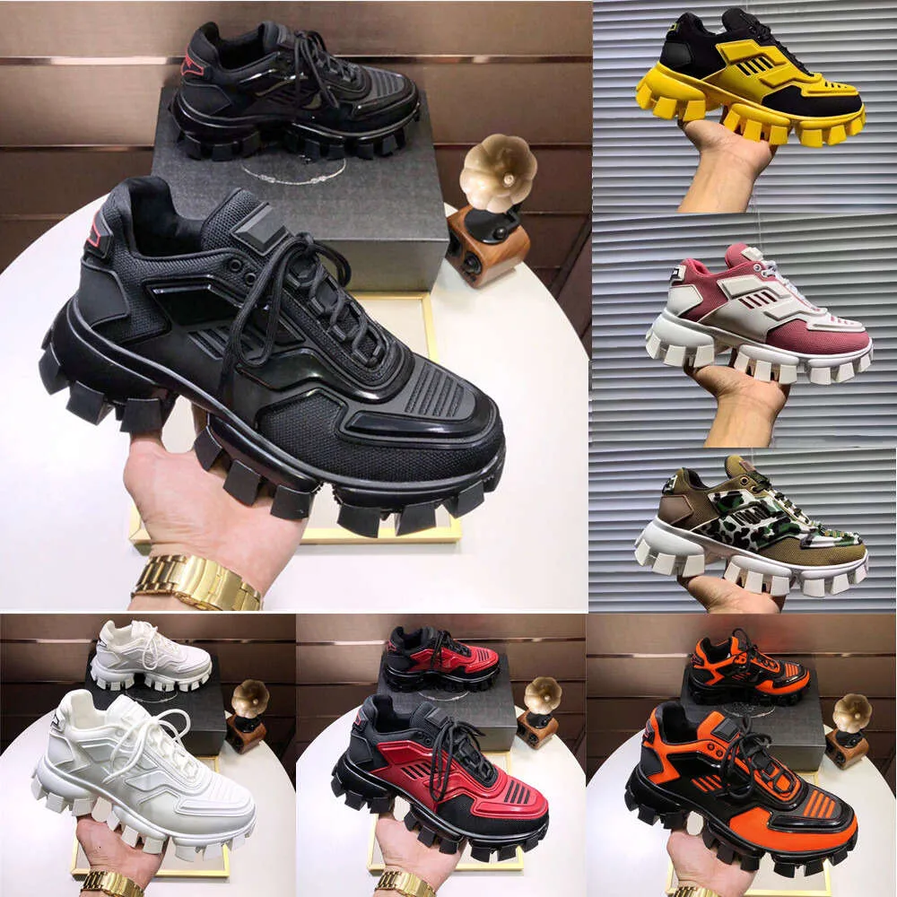 10A Designers Mens Women Casual Shoes 19FW Lates P Cloudbust Thunder Low Top Shoe Camouflage Capsule Series Color Matching Platform Sneakers