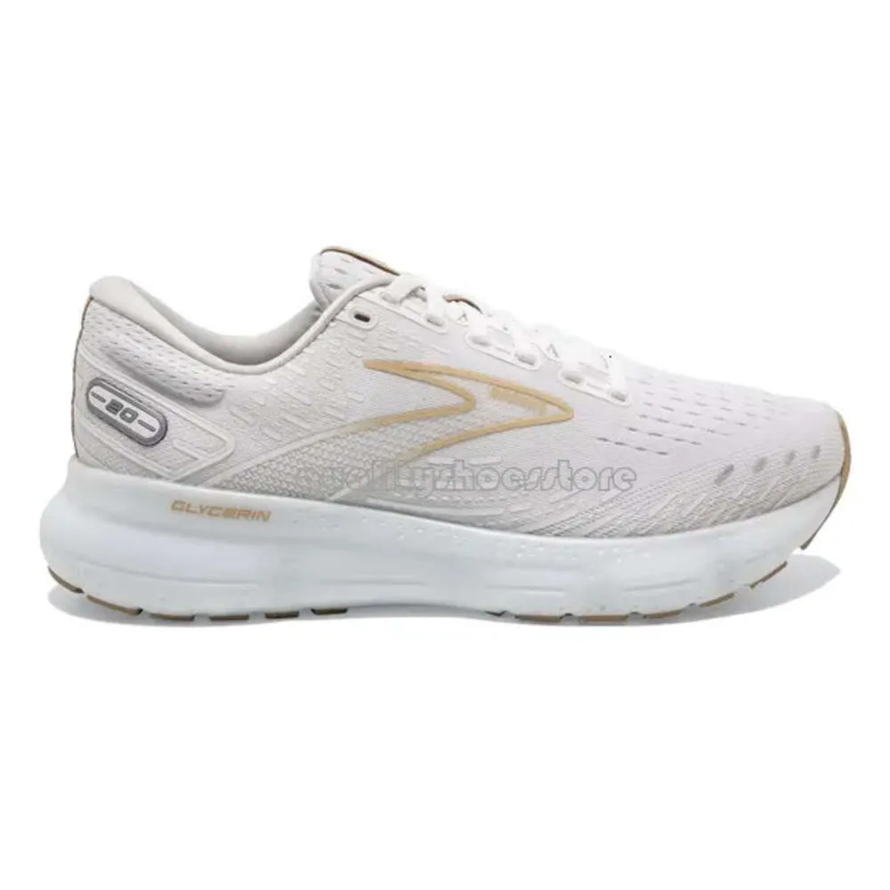 Scarpe da ginnastica di marca Brooks Glycerin 20 Scarpe da corsa per uomo Donna Triple Nero Bianco Grigio Blu navy Uomo Donna Scarpe da ginnastica per sport all'aria aperta Scarpe casual con scatola 500