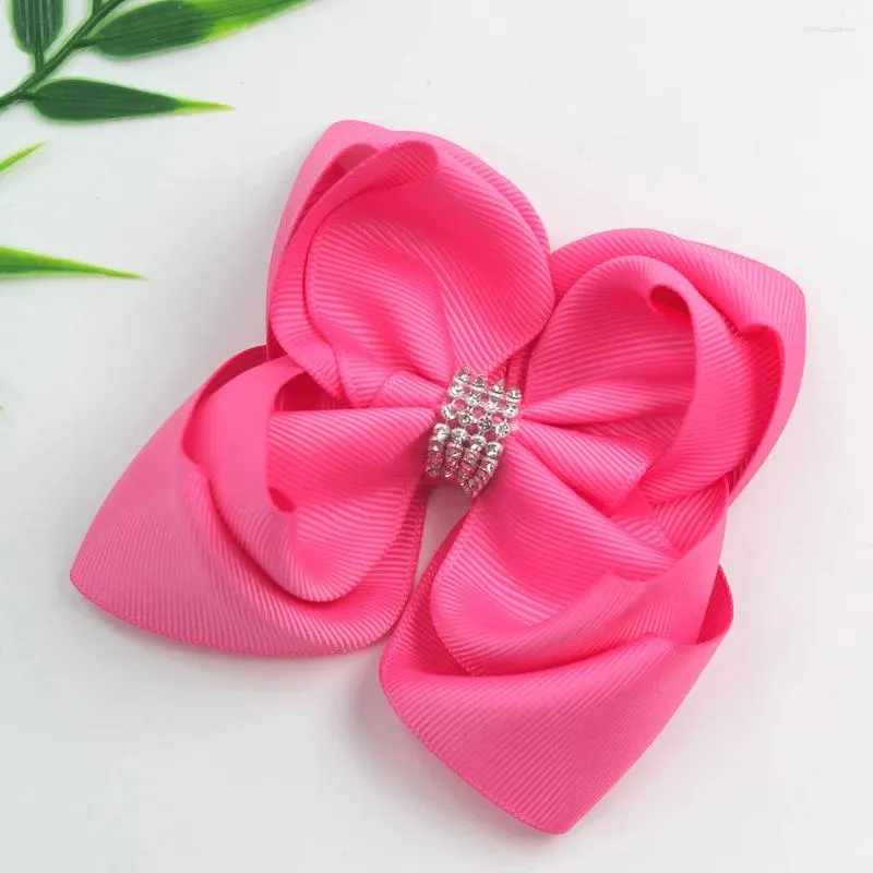 Accessoires de cheveux 50pcs 4,5 pouces Double couche strass Boutique Bow enfants fille filles Accessori