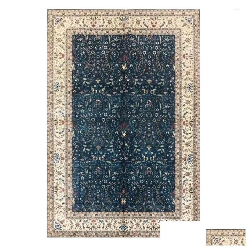 Carpets Oriental Carpet All Hand Knotted Silk Rug Home Decation Size 5.5X8 Drop Delivery Garden Textiles Otvnx