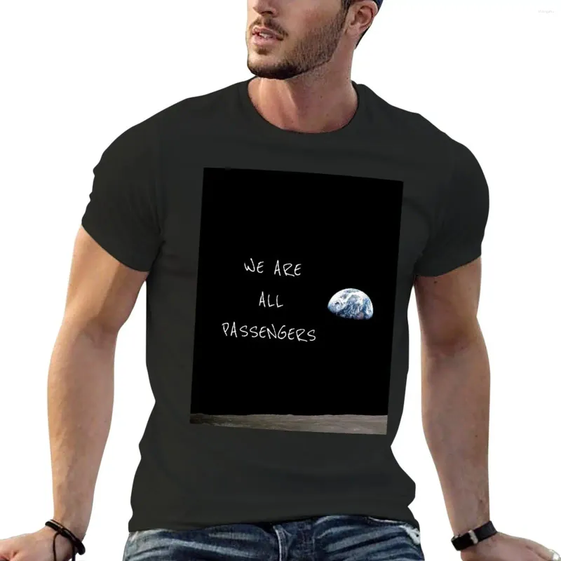 Débardeurs pour hommes, nous sommes tous des passagers, T-Shirt graphique, T-Shirt uni pour hommes