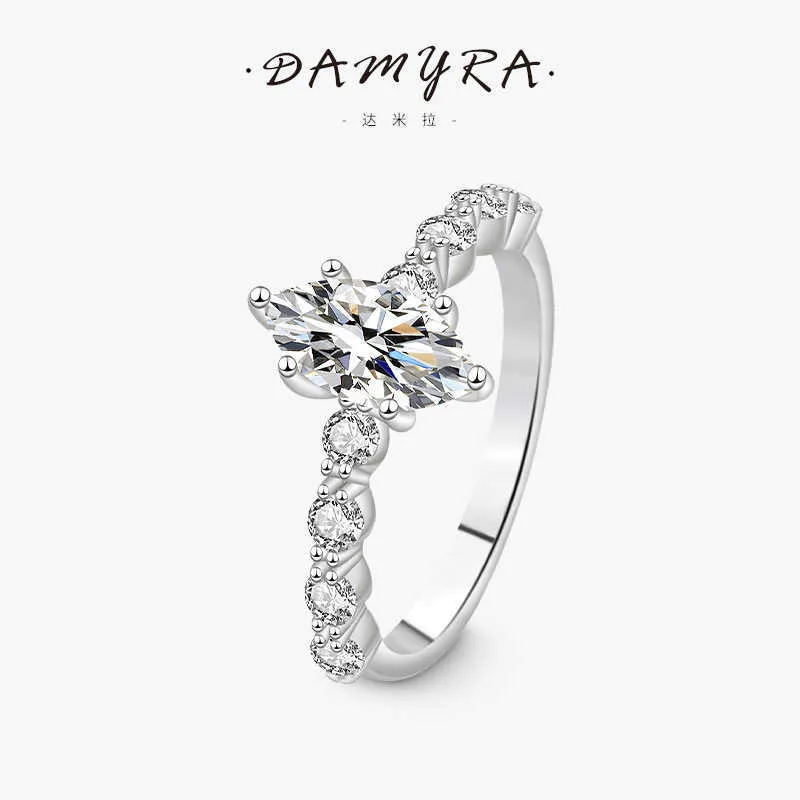 Bandringen Damilla 1 Cadfc Mosan 925 sterling zilveren ring voor dames best verkochte ringen met een gevoel voor niche-ontwerp D6ty