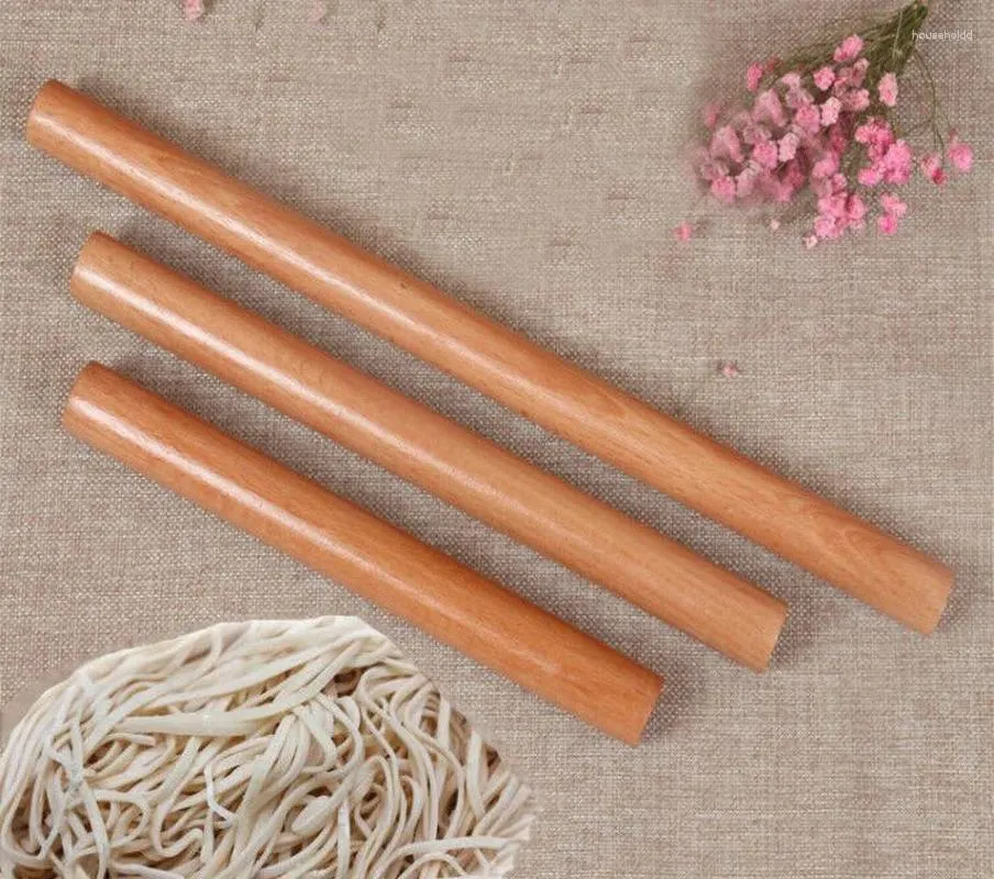 Baking Tools Wooden Rolling Pin Dough Cooking Gadgets Solid Wood Beech