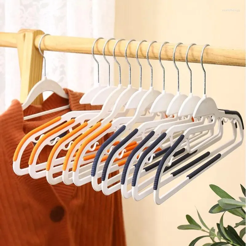 Cabides c2 5/10 pçs multifuncional molhado e seco cabide doméstico adequado para pendurar roupas quarto guarda-roupa anti-deslizamento acessórios do quarto