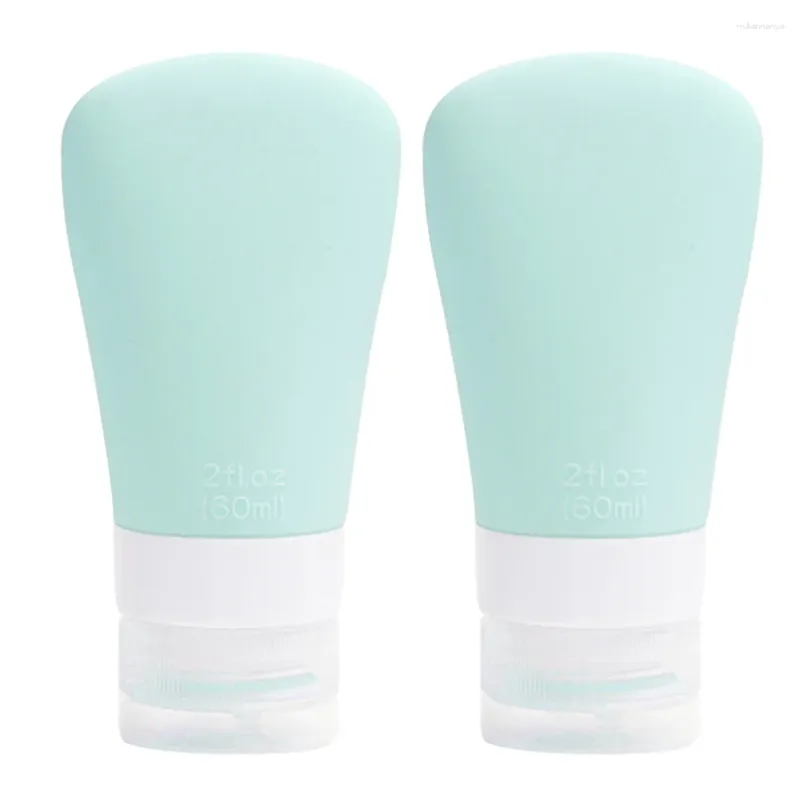 Bouteilles de stockage 2 PCS Sous-maquillage de voyage pour distributeurs de savon Gel désinfectant en silicone