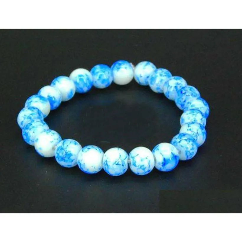 Bracelets de charme Charme Perles de Verre Cristal Bracelets Beaux Bracelets Livraison Directe Bijoux Bracelets Dhbol