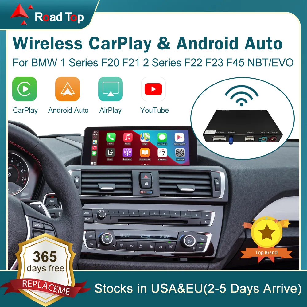 Wireless CarPlay för BMW Car NBT EVO System 1 2 3 4 5 7 Series X1 X3 X4 X5 X6 MINI F56 F15 F16 F25 F26 F48 F01 F10 F11 F22 F20 F30 F32