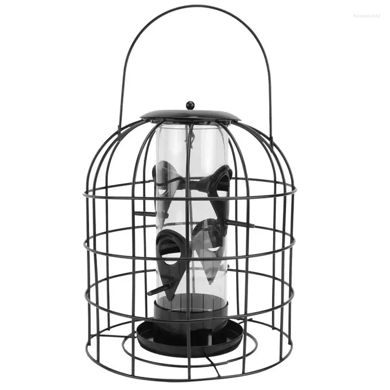 Inne dostawy ptaków 1PC pojemnik na karmienie ion wiszący klatkowy podajniki Wieszkniki okienne żelazne podajniki Outdoor Ptak Karmienia Ptak 28,5x18x18cm