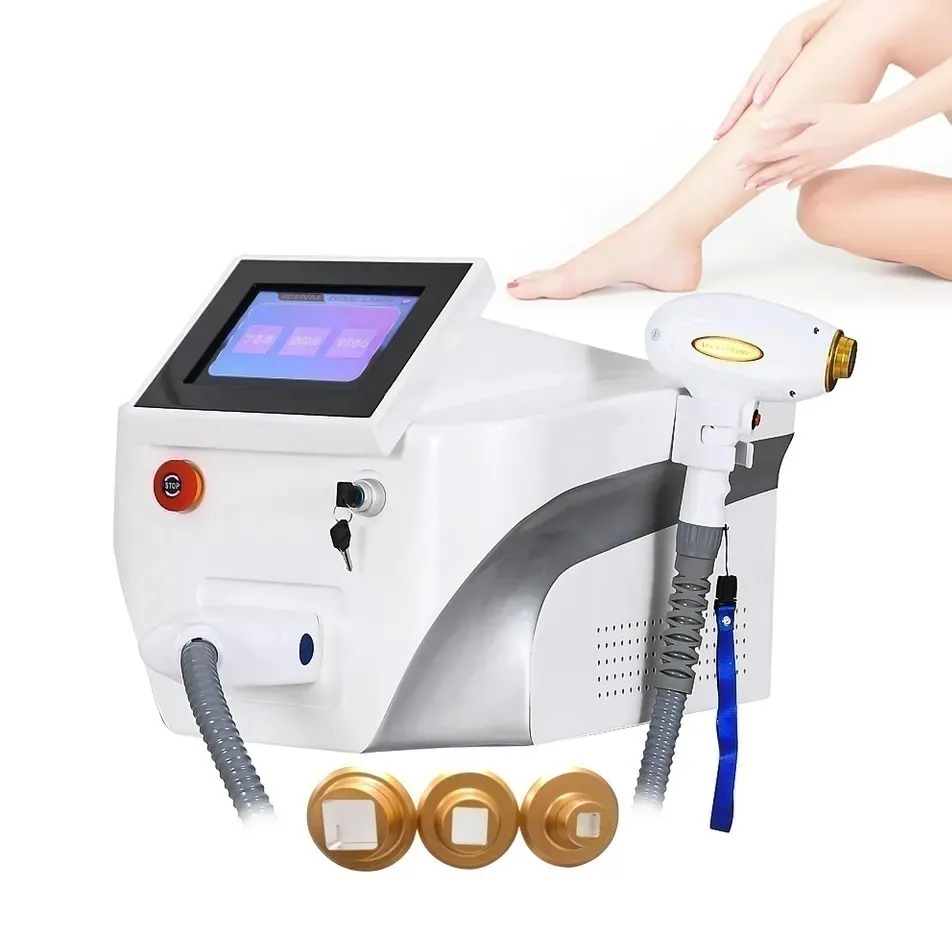New style 808nm Hair Removal Machine 3 Wavelength 808nm Diode Laser Hair Removal Machine painless depilation lip arm under the arm and body
