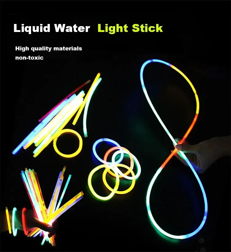 100st Neon Lights Stick Concert Birthday Party Props Fluorescerande lysande ljusarmband 240126