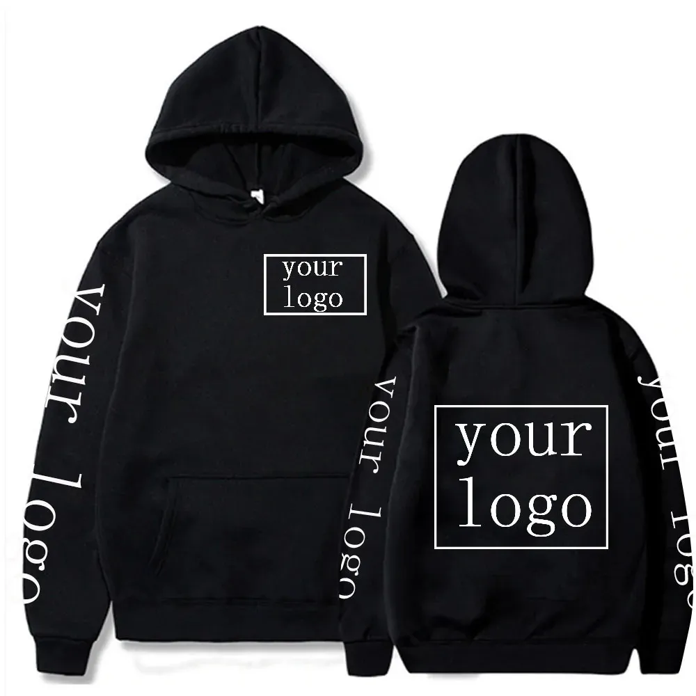 Your Own Design Brand Picture Personalized Custom Men Women Text DIY Hoodies Sweatshirt Casual Hoody Clothing Fashion 240118