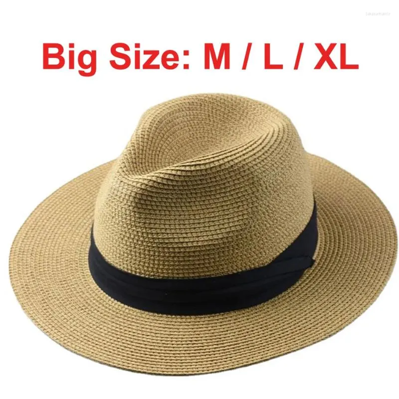 62cm Foldable Sun Hat For Men Oversized Straw Hat With Side Shade