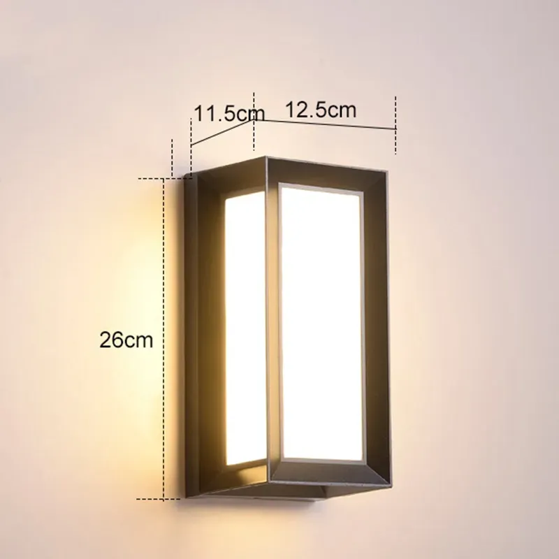 LED Wall Light Outdoor Indoor Waterproof Home Decoration Interior Lamp Living Room Bedroom Stairs Lighting AC110V-220V