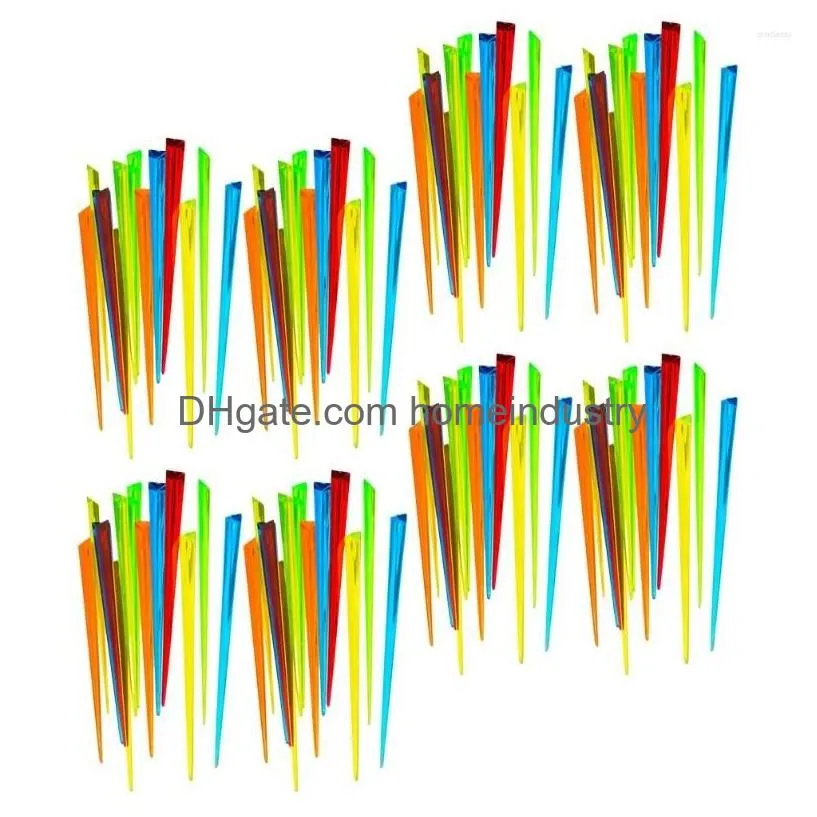 Ensembles de vaisselle 500pcs Plastic Fruit Forks Mini gâteau dégustation Apéritives cueille la livraison de gouttes de dessert DHVWQ