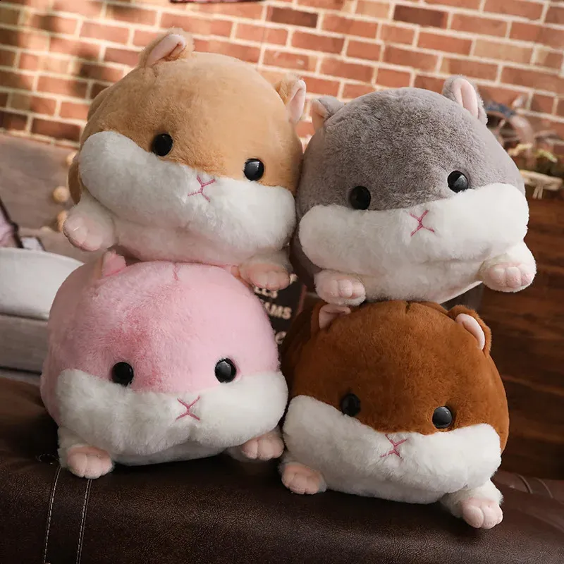 50 cm simpatico criceto topo peluche farcito morbido animale Hamtaro cuscino scaldamani adorabili bambini giocattolo per bambini regalo di Natale 240118