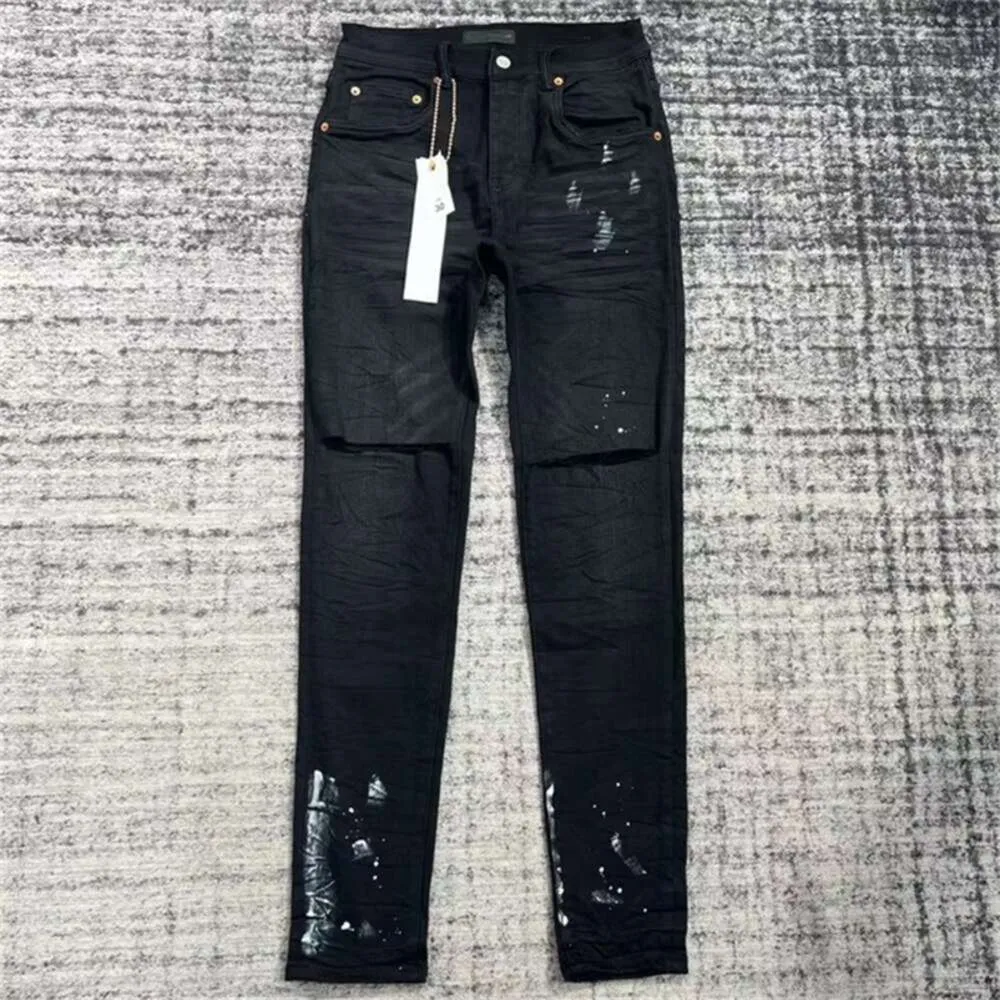 Mor jeans erkekler etiket unisex kot pantolon yırtık skinny jeans pantolon dhgate yıkanmış eski kıyafet pantolon pantalones kot pantolon lüks marka kot pantolon