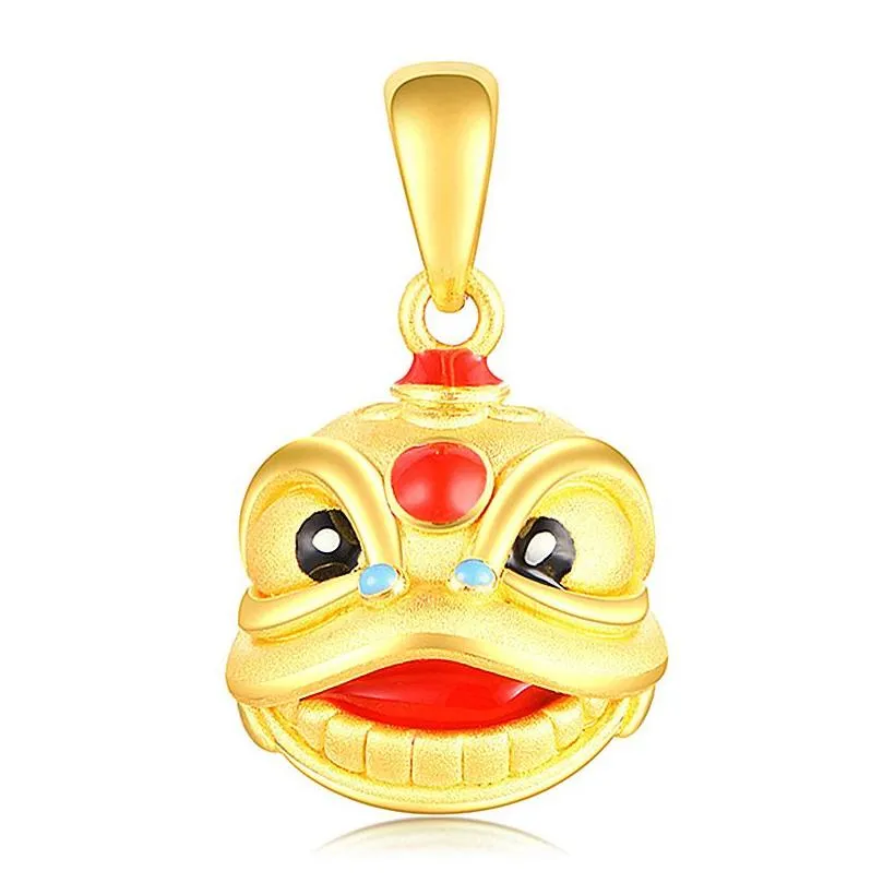 Pendant Necklaces Lion Head Necklaces Fashion Gold Personality Domineering Trend Necklace For Men Hip Hop Street Pendant Jewelry Drop Dhs75