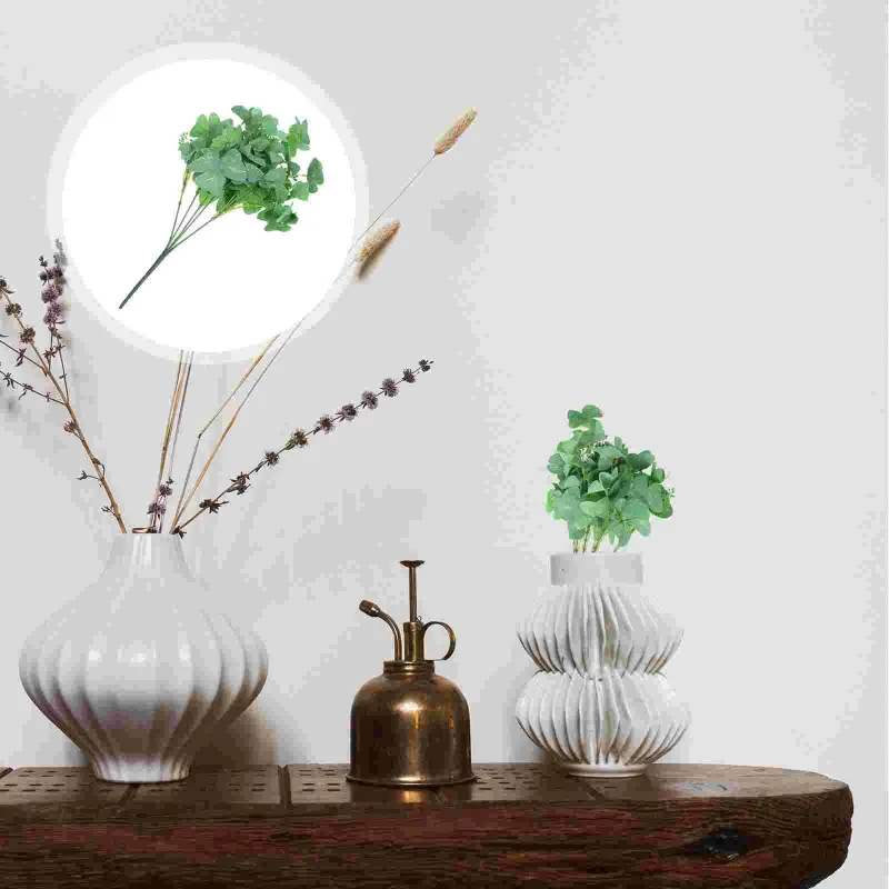 Decorative Flowers Shamrock Decoration Farmhouse Fake Decor Spring Table Centerpiece Irish