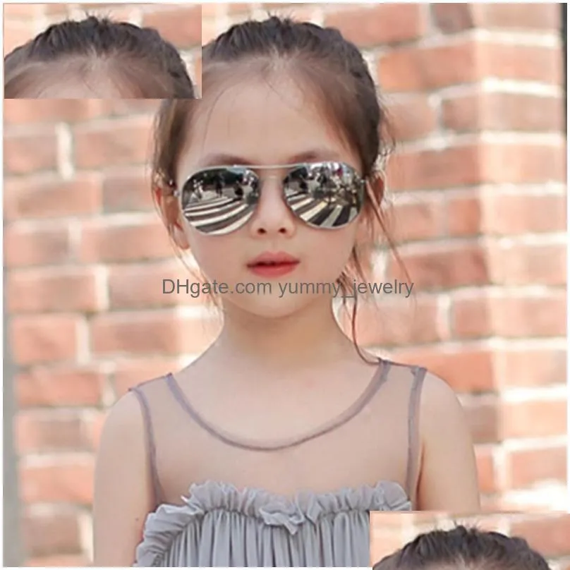 Sunglasses Trendy Pilot Fashion 2021 Baby Kids Sunglasses Boys Girls Children Sun Glasses 100%Uv Ocos De Sol Feminino Drop Delivery F Dh5Ba