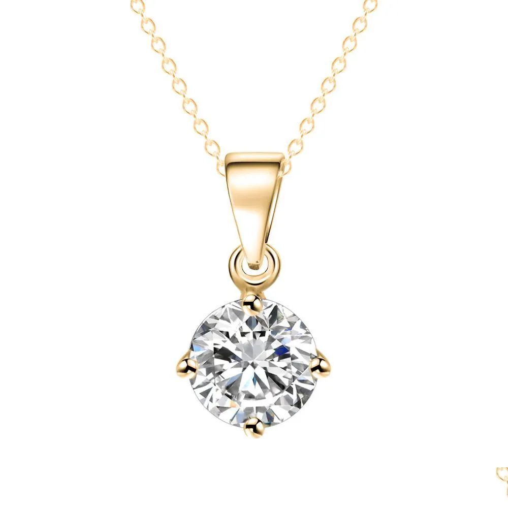 Anhänger-Halsketten Anhänger-Halskette Vergoldete Medaillon-Halsketten Diamant-Edelsteine Modeschmuck Drop-Lieferung Schmuck-Halsketten Dhkoj