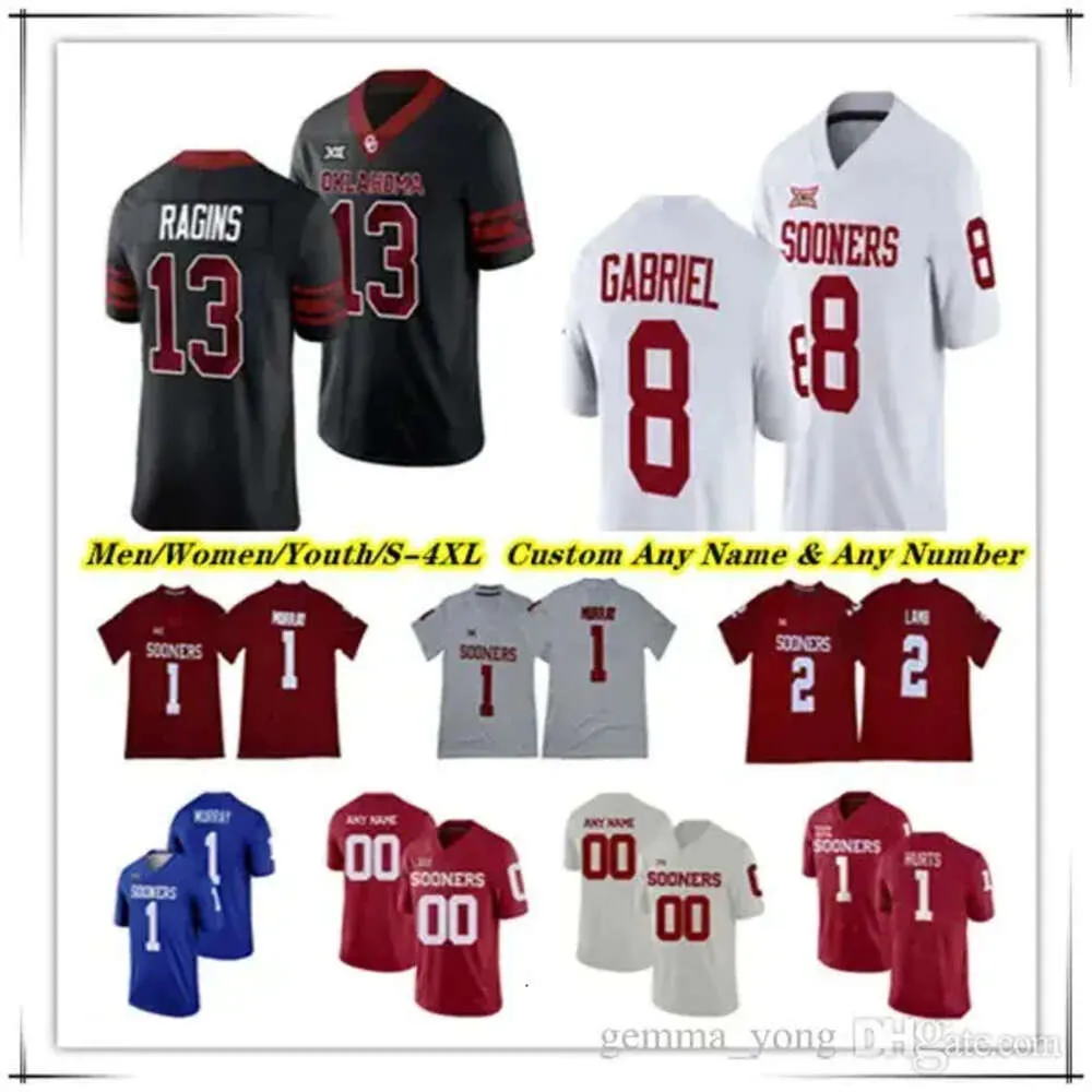 OKLAHOMA SOONERS Camiseta de fútbol universitario Dillon Gabriel Tawee Walker Marcus Major Jalil Farooq Drake Stoops Andrel Anthony Ethan Downs Da H High igh