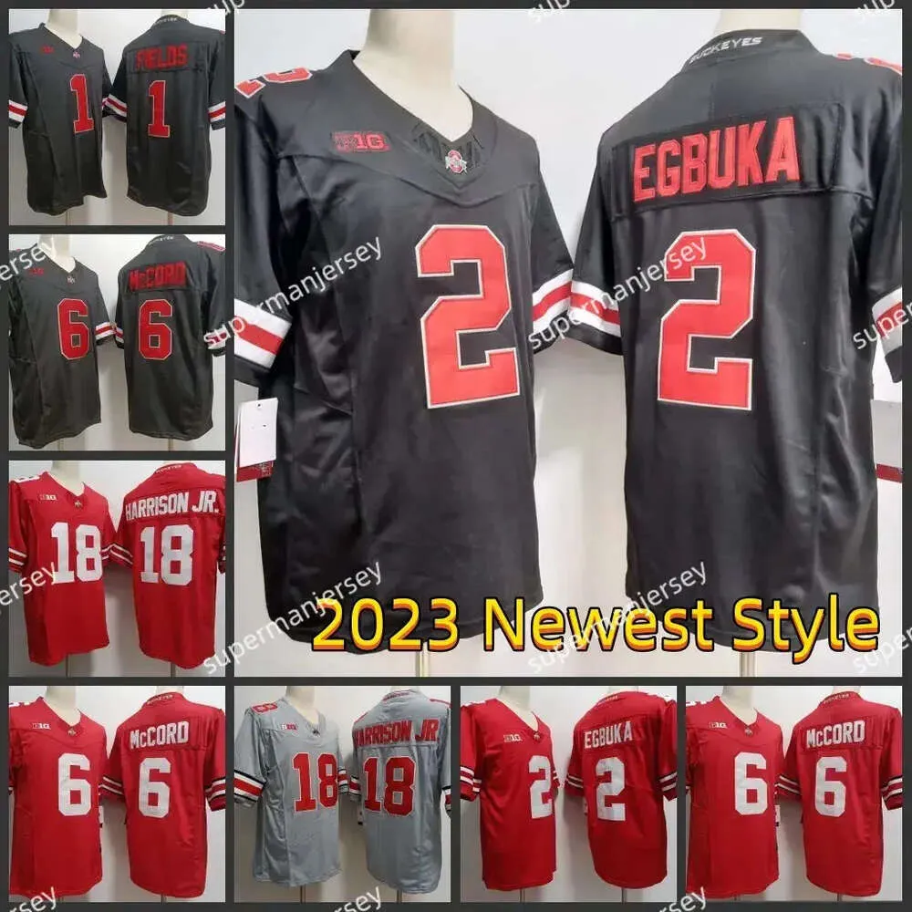 NCAA OSU OHIO State Buckeyes College Football Jersey NCAA Marvin Harrison Jr. Emeka Egbuka Kyle McCord Justin Fields Treveyon Women Men Y H High Igh