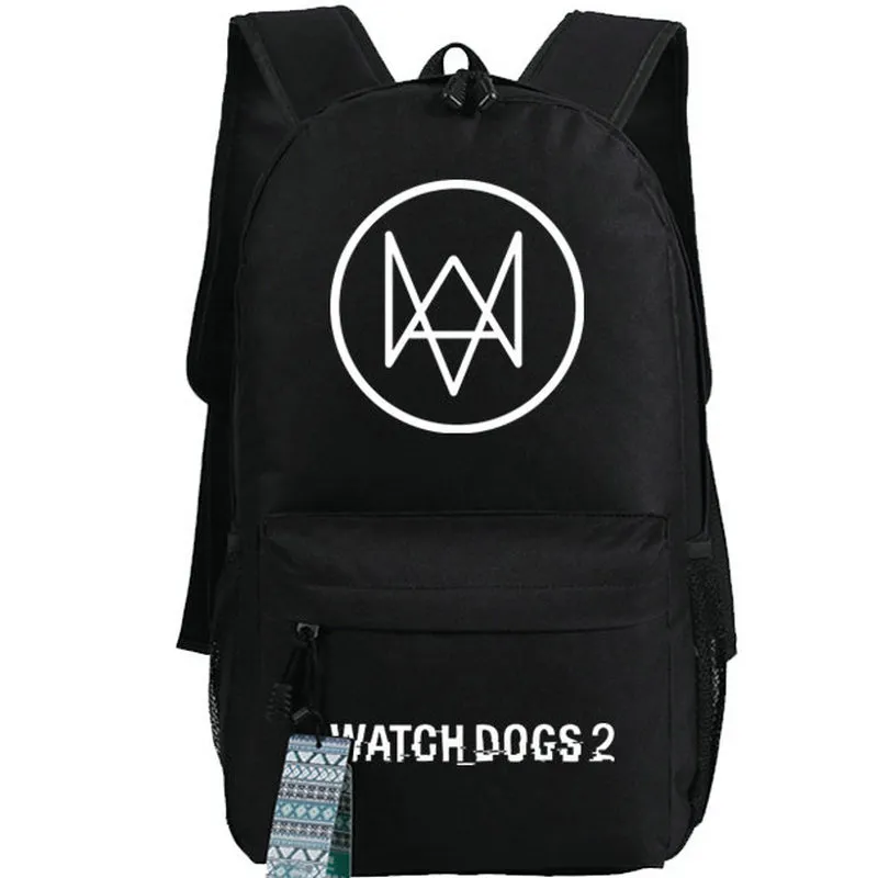 Watch Dogs backpack Watchdog day pack Watchdogs Legion school bag New Game packsack Print rucksack Sport schoolbag Outdoor daypack