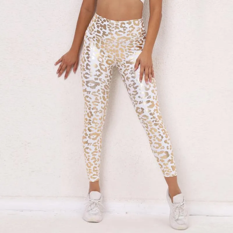 Damen Leggings Leopard Lycra Damen 2024 Weiße Sportstrumpfhose Frau Hohe Taille Yogahose Fitness Sportlich Sexy Kleidung Kleidung