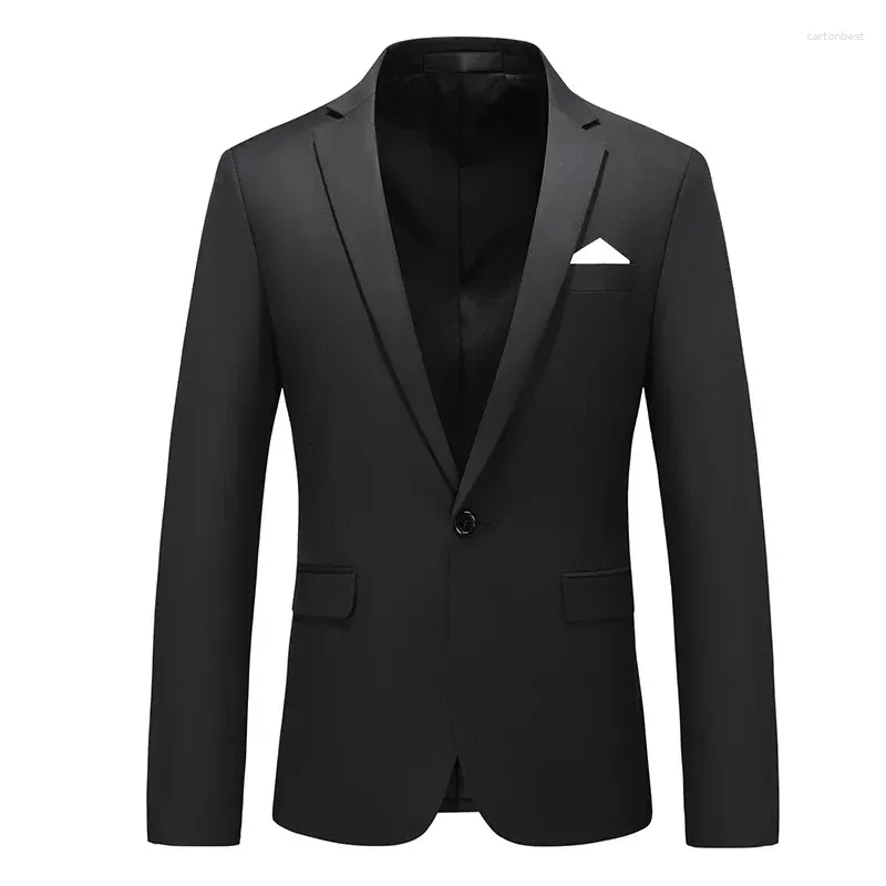 Men's Suits England Style Men Suit Jacket Slim Fit Evening Wedding Clothes Formal Business Uniform Work Top Casual Blazer Coat Male Colors