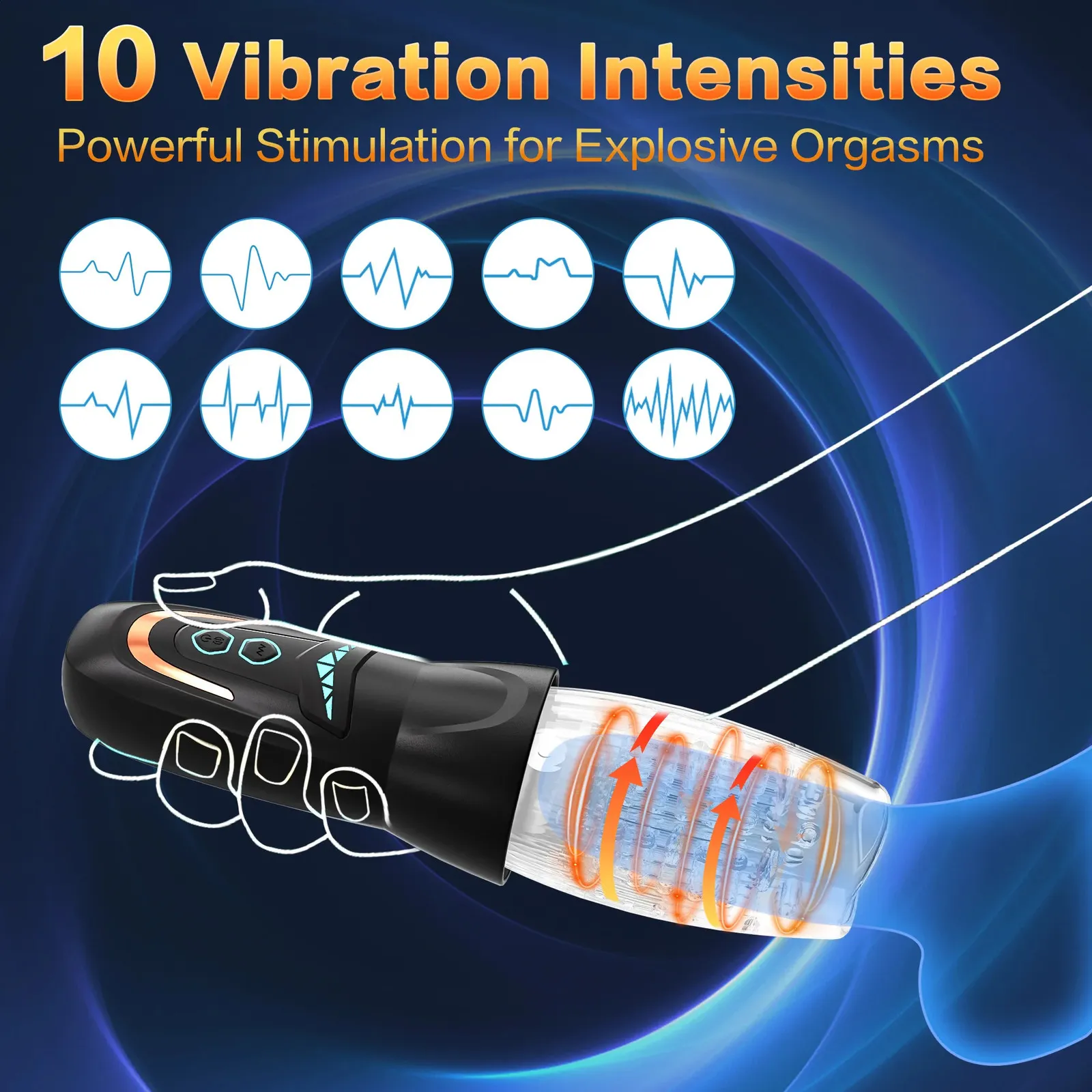 360 male masturbator Automatic 360° Rotation Male Masturbators 3D Lips... From Qiyue10, $20.12