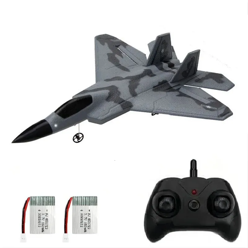 RC Plane SU35 2.4G With LED Lights Aircraft Remote Control Flying Model Glider Airplane FX622 EPP Foam Toys For Children Gifts 240131